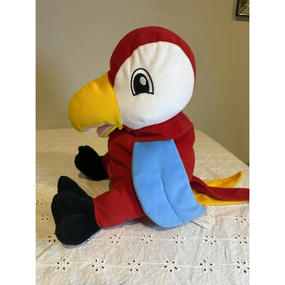 VeggieTales Pirates Who Don't Do Anything Parrot Puppet Plush Toy‎ VBS Rare 11'